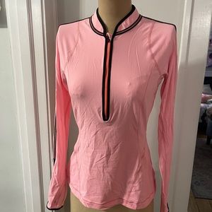 Lululemon peach pullover with black detail